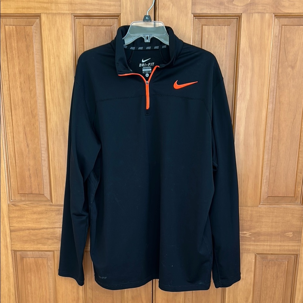 Nike Men's Black and Orange Jacket